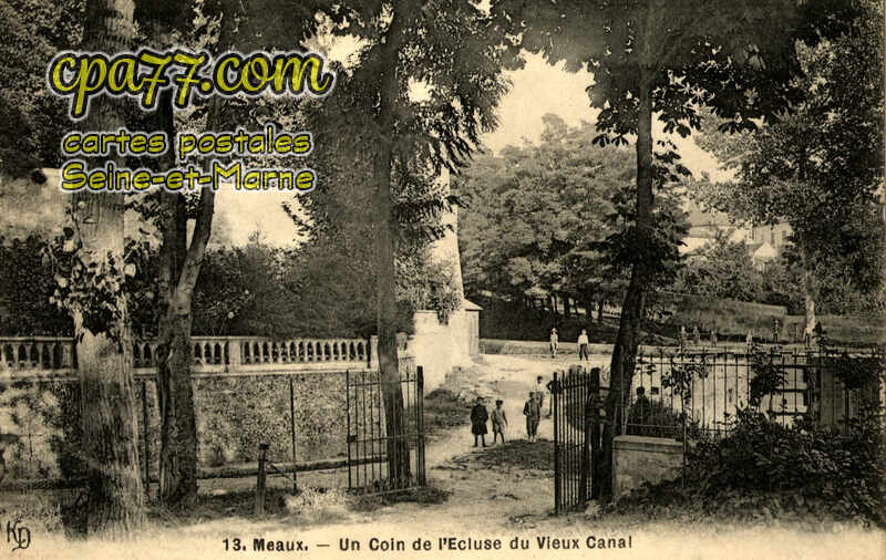 Meaux (Seine-et-Marne) - Un Coin de l&rsquo;Ecluse du Vieux Canal