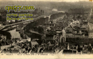 Meaux (Seine-et-Marne) - Vue sur la Marne prise de la Cathédrale