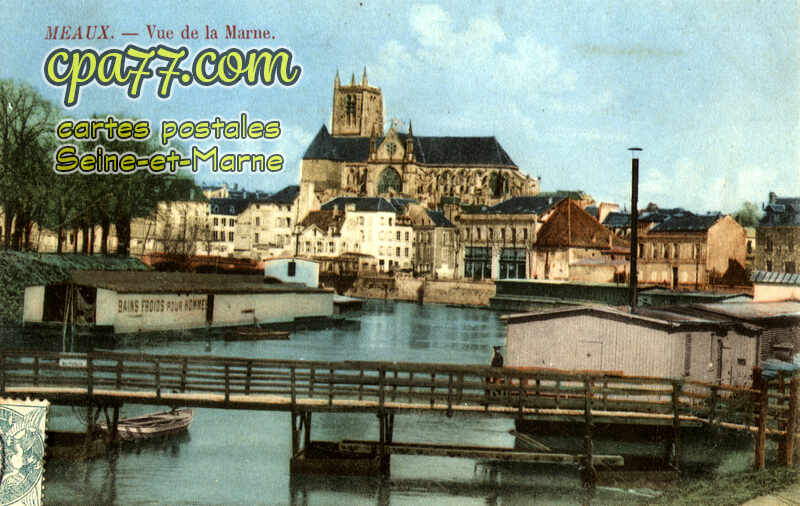 Meaux (Seine-et-Marne) - Vue de la Marne