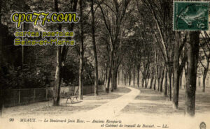 Meaux (Seine-et-Marne) - Le Boulevard Jean Rose – Anciens Remparts et Cabinet de Travail de Bossuet