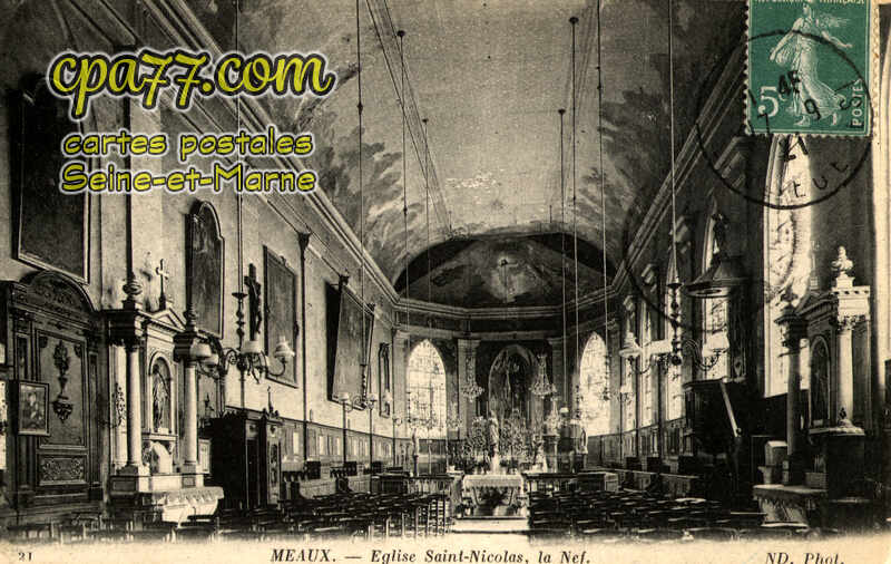 Meaux (Seine-et-Marne) - Eglise Saint-Nicolas, la Nef