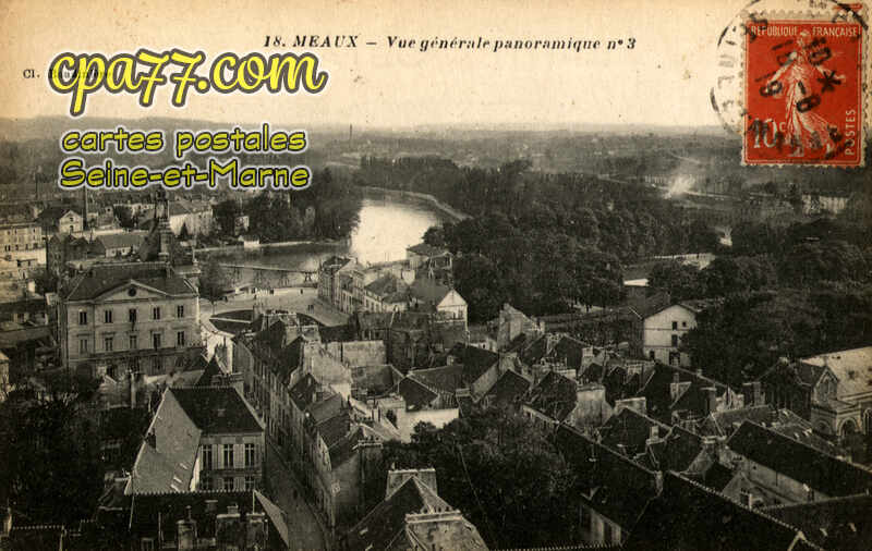 Meaux (Seine-et-Marne) - Vue générale panoramique n° 3