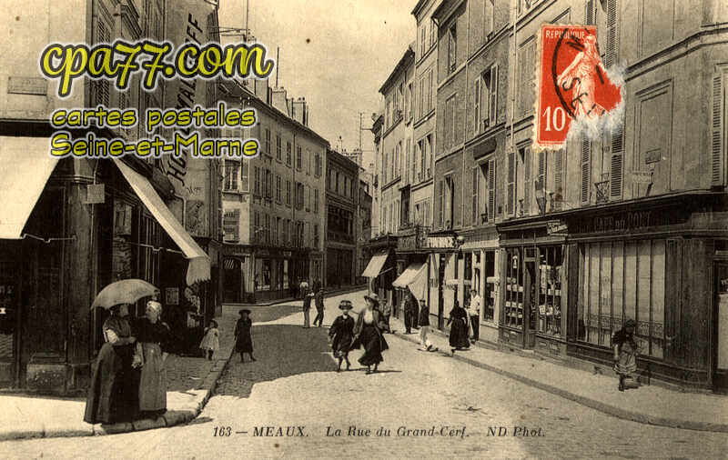Meaux (Seine-et-Marne) - La Rue du Grand-Cerf