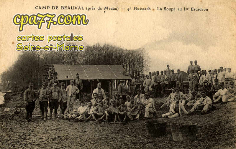 Meaux (Seine-et-Marne) - 4e Hussards – La soupe au 1er Escadron