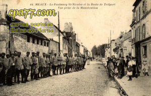 Meaux (Seine-et-Marne) - Le Faubourg St-Nicolas et la Route de Trilport, vue prise de la Manutention