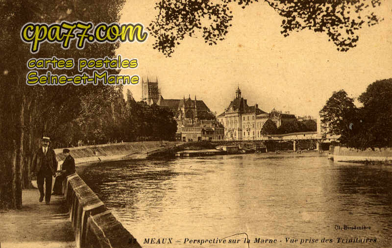 Meaux (Seine-et-Marne) - Perspectivesur la Marne – Vue prise des Trinitaires