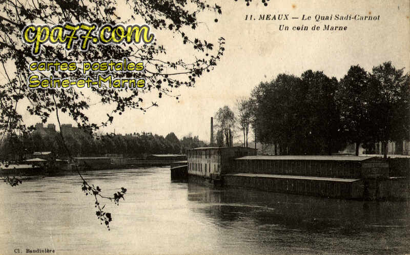 Meaux (Seine-et-Marne) - Le Quai Sadi-Carnot – Un coin de Marne