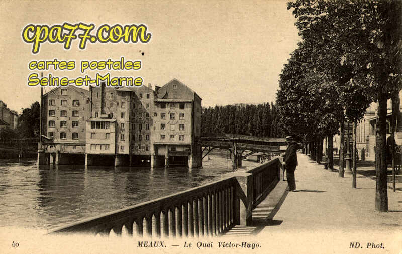 Meaux (Seine-et-Marne) - Le Quai Victor-Hugo