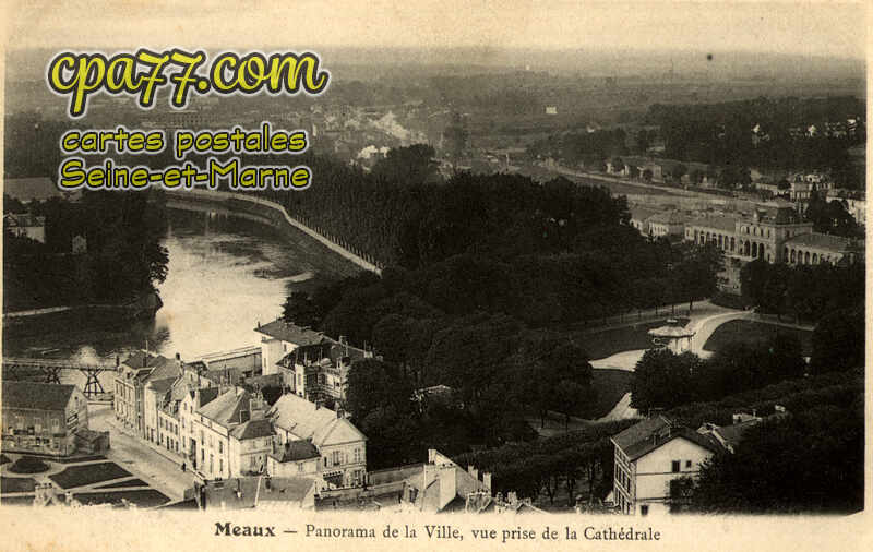 Meaux (Seine-et-Marne) - Panorama de la Ville, vue prise de la Cathédrale