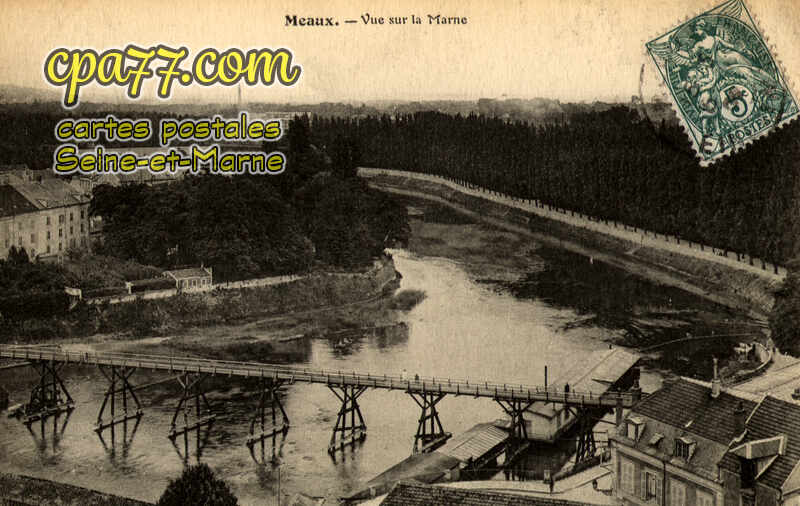 Meaux (Seine-et-Marne) - Vue sur la Marne