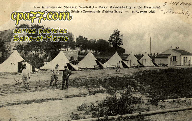 Meaux (Seine-et-Marne) - Parc Aérostatique de Beauval – Le Campement du Génie (Compagnie d&rsquo;Aérostiers)