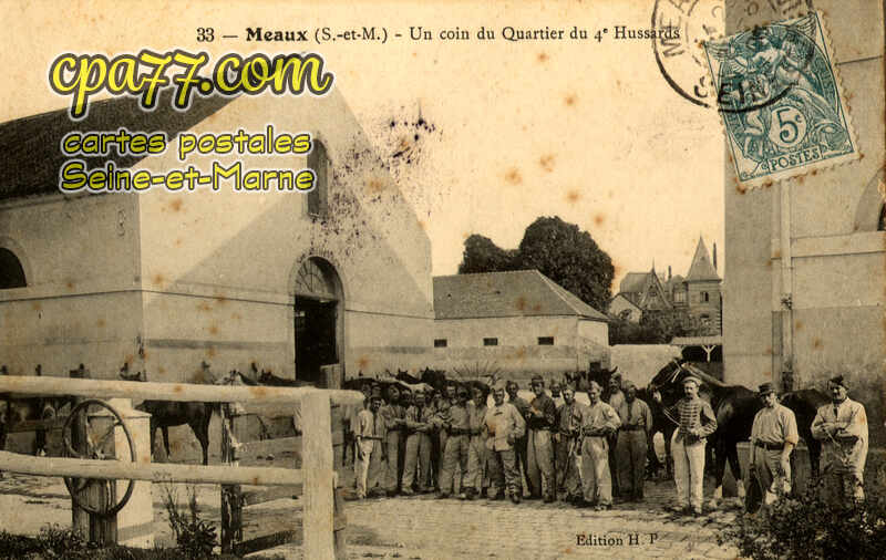 Meaux (Seine-et-Marne) - Un coin du Quartier du 4e Hussards