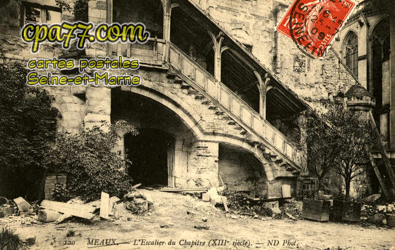 Meaux (Seine-et-Marne) - L&rsquo;Escalier du Chapitre (XIIIe siècle)