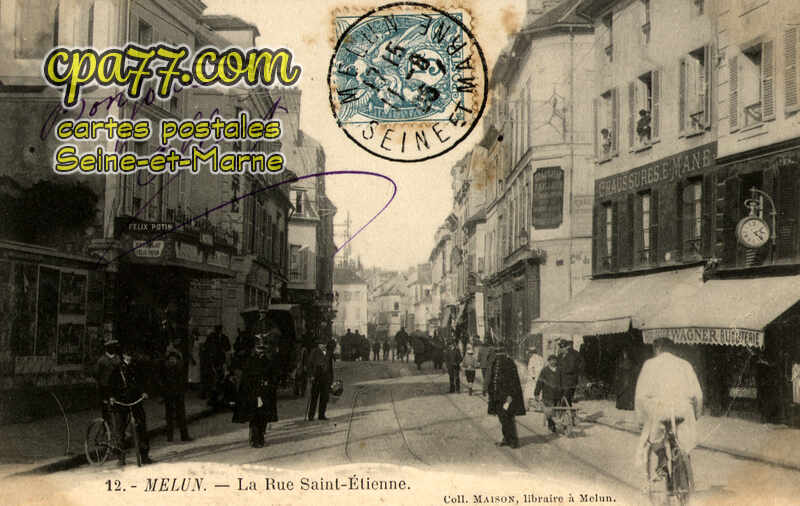 Melun (Seine-et-Marne) - La Rue Saint-Etienne