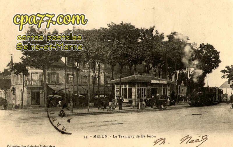 Melun (Seine-et-Marne) - Le Tramway de Barbizon