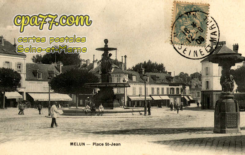 Melun (Seine-et-Marne) - Place Saint-Jean