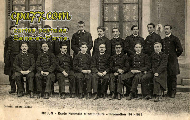 Melun (Seine-et-Marne) - Ecole Normale d&rsquo;instituteurs – Promotion 1911-1914