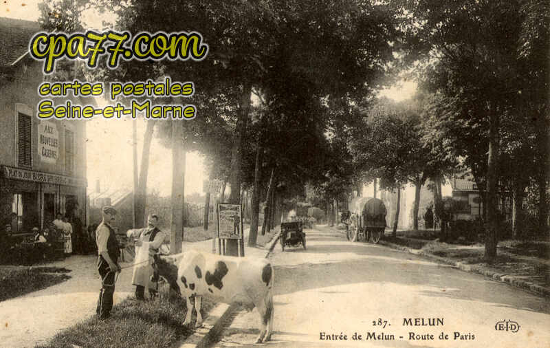 Melun (Seine-et-Marne) - Entrée de Melun – Route de Paris
