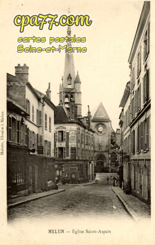 Melun (Seine-et-Marne) - Eglise Saint-Aspais