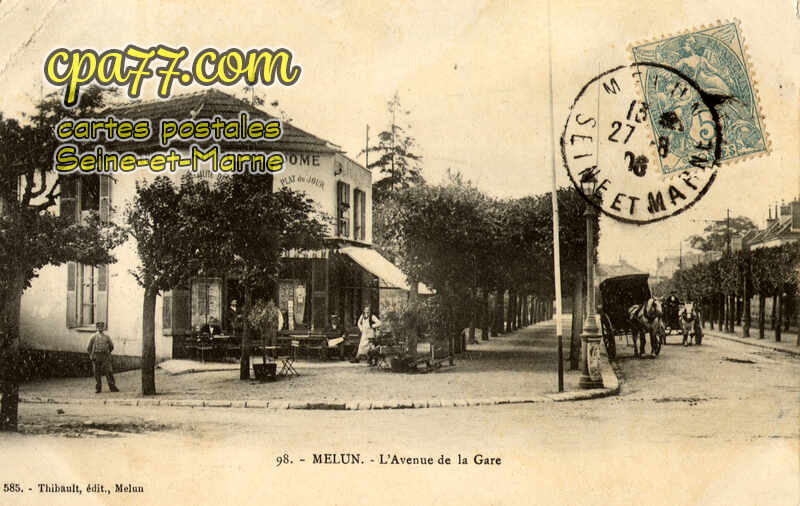 Melun (Seine-et-Marne) - L&rsquo;Avenue de la Gare