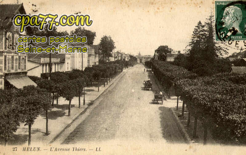 Melun (Seine-et-Marne) - L&rsquo;Avenue Thiers