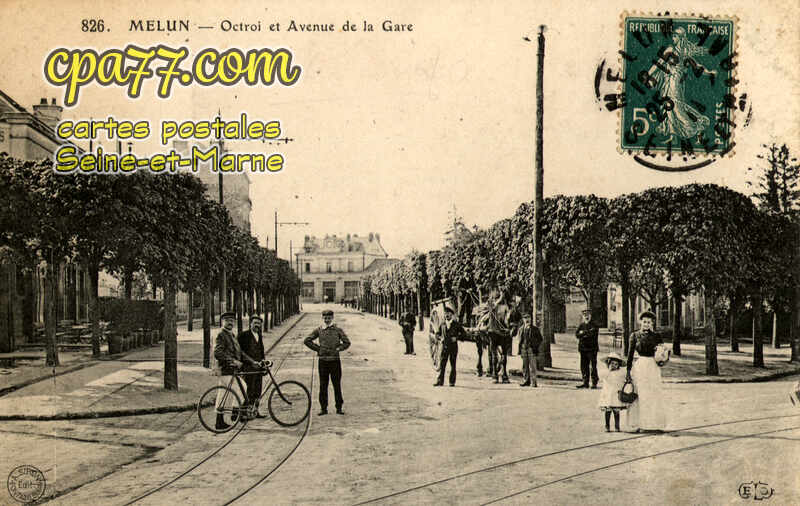 Melun (Seine-et-Marne) - Octroi et Avenue de la Gare13
