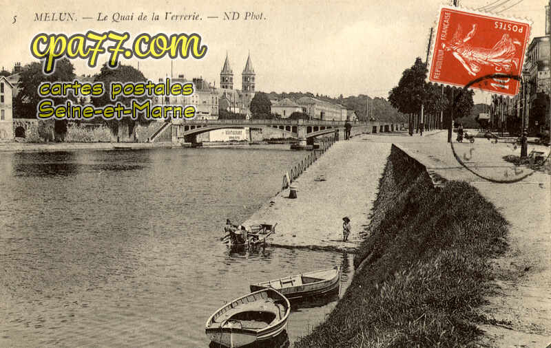 Melun (Seine-et-Marne) - Le Quai de la Verrerie