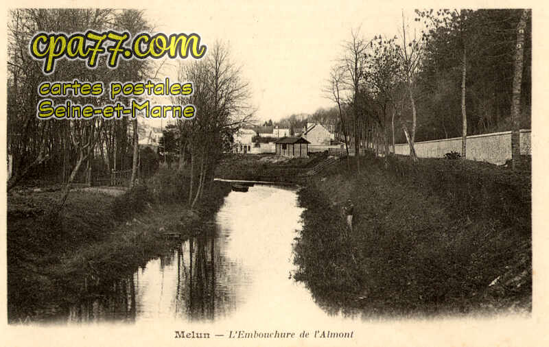 Melun (Seine-et-Marne) - L&rsquo;Embouchure de l&rsquo;Almont