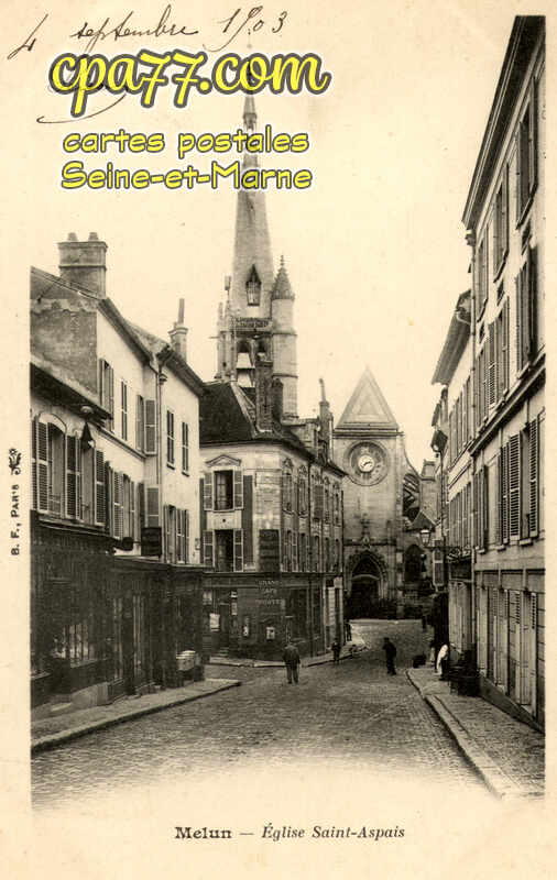 Melun (Seine-et-Marne) - Eglise Saint Aspais
