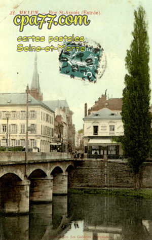 Melun (Seine-et-Marne) - Rue Saint-Aspais (entrée)