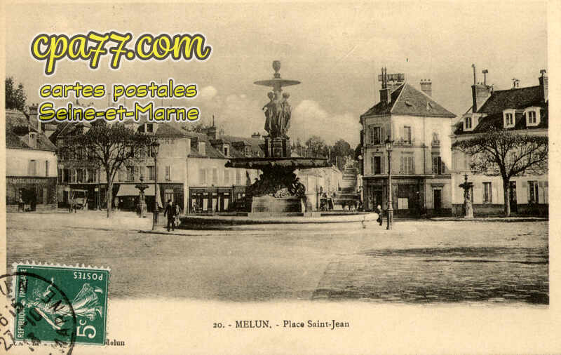 Melun (Seine-et-Marne) - Place Saint-Jean
