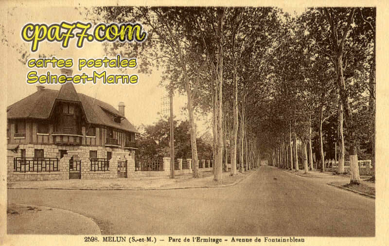 Melun (Seine-et-Marne) - Parc de l&rsquo;Ermitage Av. Fontainebleau