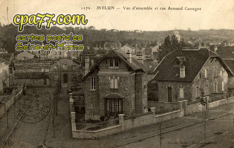 Melun (Seine-et-Marne) - Vue d&rsquo;ensemble et rue Armand Casagne