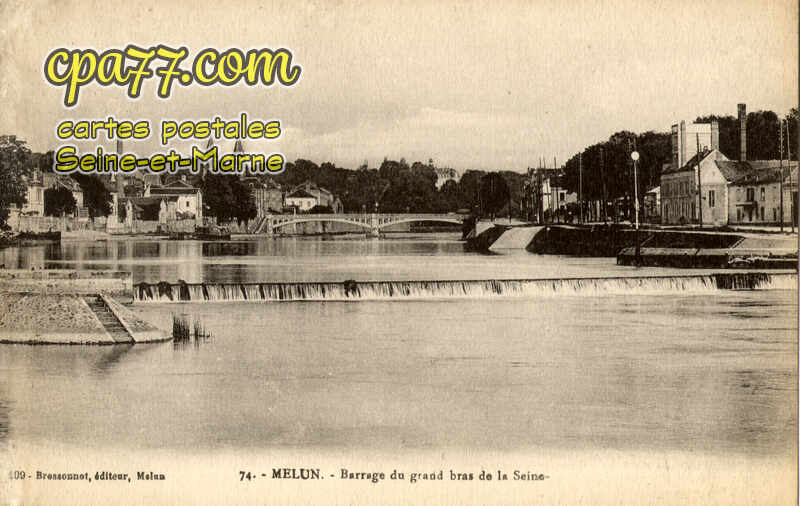 Melun (Seine-et-Marne) - Barrage du grand bras de la Seine