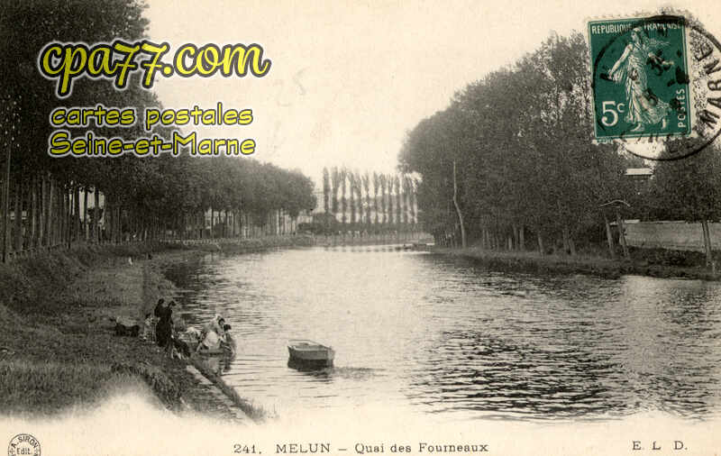 Melun (Seine-et-Marne) - le quai de la Reine Blanche