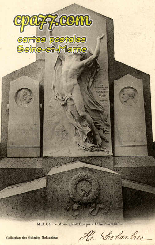 Melun (Seine-et-Marne) - Monument Chapu « L&rsquo;Immortalité »