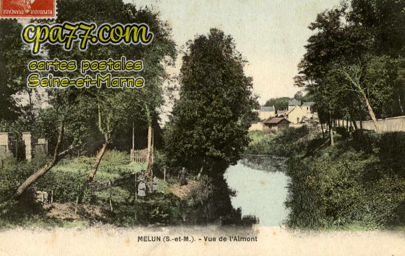 Melun (Seine-et-Marne) - Vue de l&rsquo;Almont
