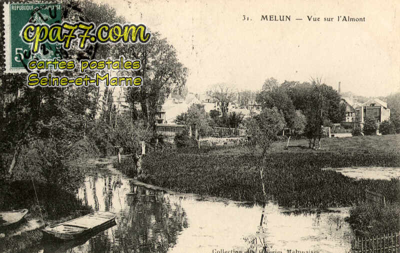 Melun (Seine-et-Marne) - Vue sur l&rsquo;Almont