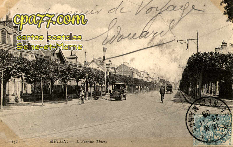Melun (Seine-et-Marne) - L&rsquo;Avenue Thiers