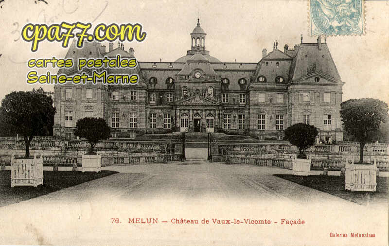 Melun (Seine-et-Marne) - Château de Vaux-le-Vicomte – façade