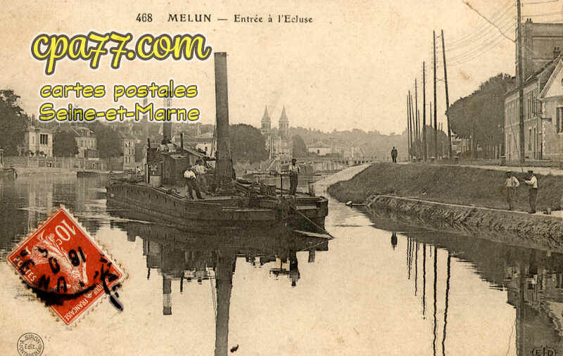 Melun (Seine-et-Marne) - Entrée à l&rsquo;Ecluse