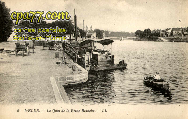 Melun (Seine-et-Marne) - Le Quai de la Reine Blanche