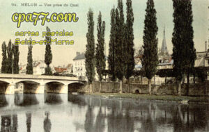 Melun (Seine-et-Marne) - Vue prise du quai