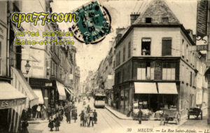 Melun (Seine-et-Marne) - La Rue Saint-Aspais