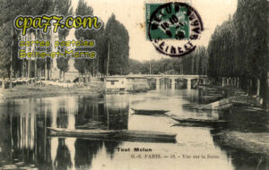 Melun (Seine-et-Marne) - Vue sur la Seine
