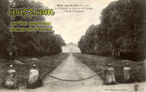 Misy Sur Yonne (Seine-et-Marne) - Le Château du Marquis de Sinéty – L&rsquo;Allée Principale