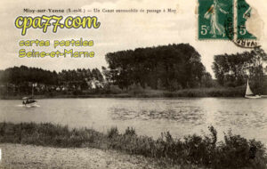 Misy Sur Yonne (Seine-et-Marne) - Un Canot automobile de passage à Misy