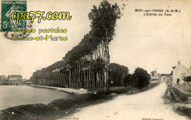 Misy Sur Yonne (Seine-et-Marne) - L&rsquo;Entrée du Pays
