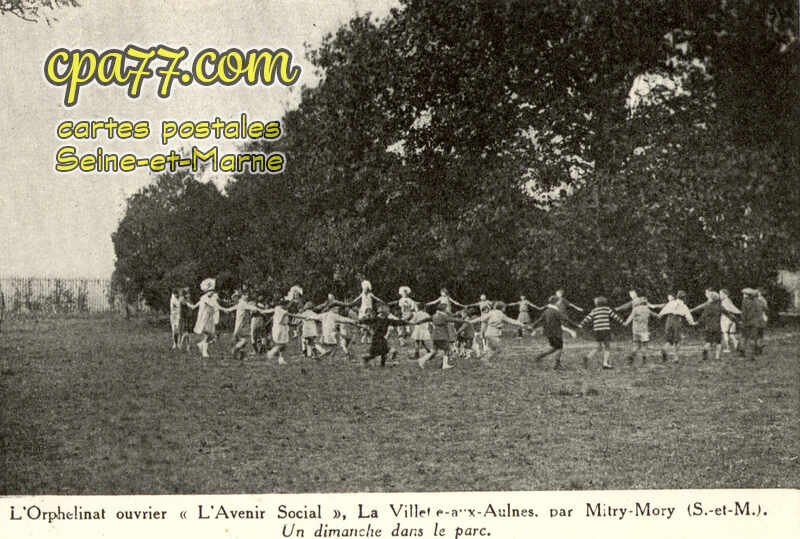 Mitry Mory (Seine-et-Marne) - L&rsquo;Orphelinat « L&rsquo;Avenir Social » La Villette-aux-Aulnes – Un dimanche dans le parc