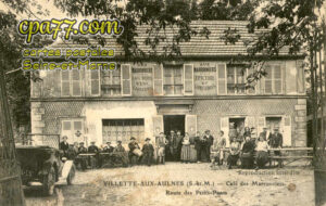 Mitry Mory (Seine-et-Marne) - Villette-aux-Aulnes – Café des Marronniers – Route des Petits-Ponts (en l&rsquo;état)